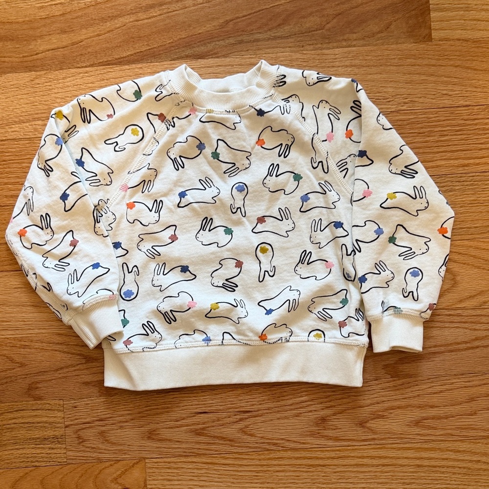 Hanna Andersson Multicolor Bunny Sweatshirt
